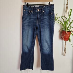 J.Crew Demi Boot Crop Jeans Women's‎ 27 Stretch Raw Hem